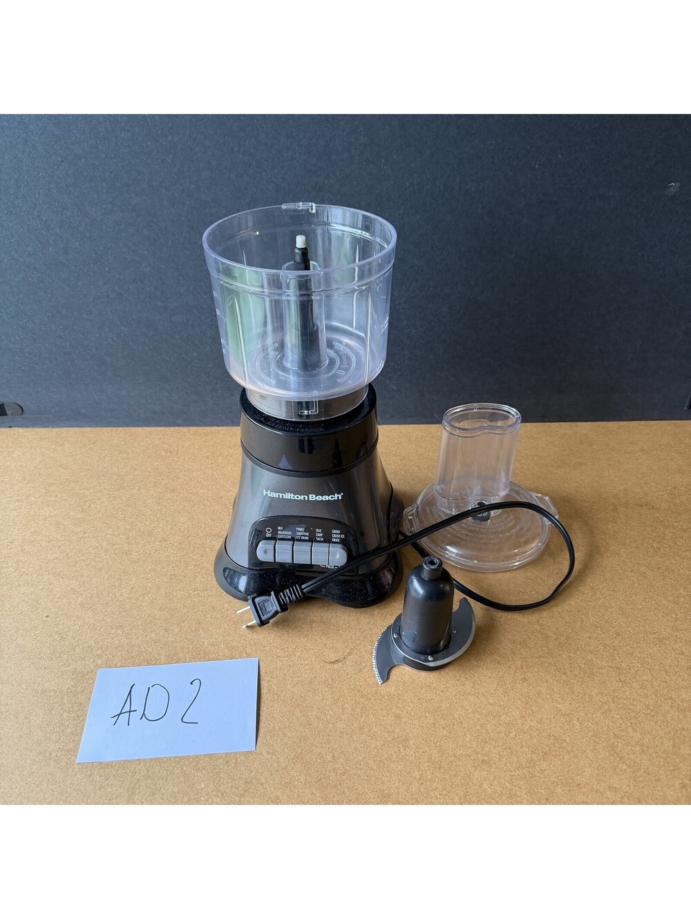Hamilton Beach Food Processor Model 58163 Black Kitchen Appliance